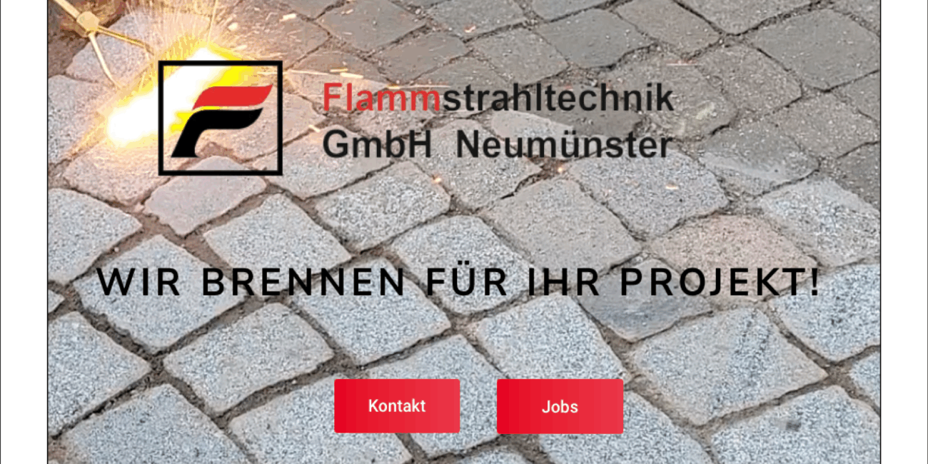 Beispiel für moderne Webseitenerstellung und Webdesign für die Baubranche.